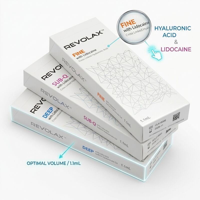 Revolax Deep Marionette Line Filler Monophasic Hyaluronic Acid Dermal Filler 1.1ml untuk koreksi sudut mulut